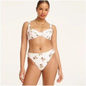 NWT J. Crew 3-piece bikini set, M/34D
